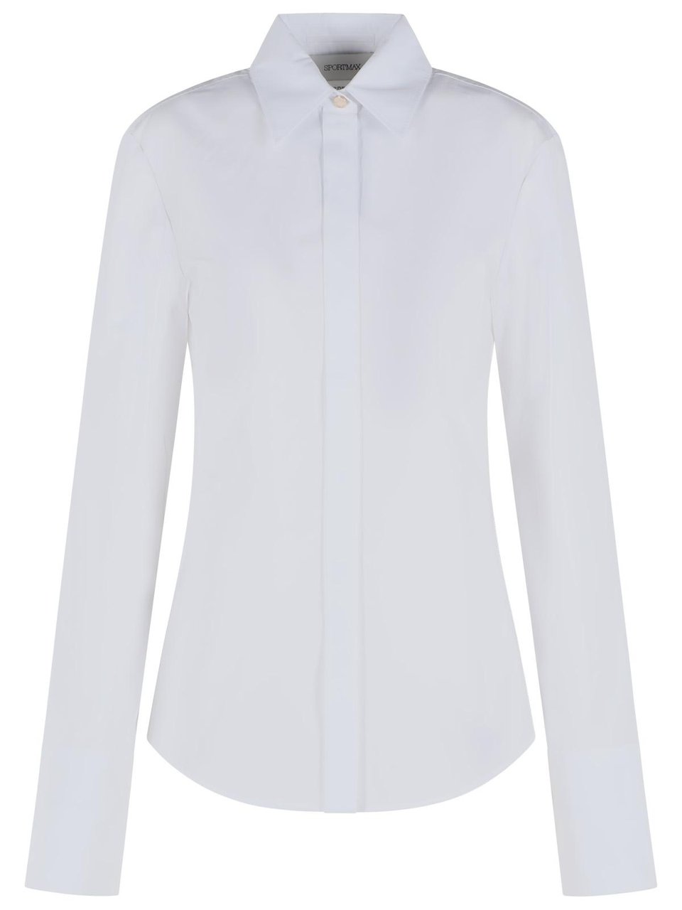 Sportmax 'Accordo' White Cotton Shirt Wit
