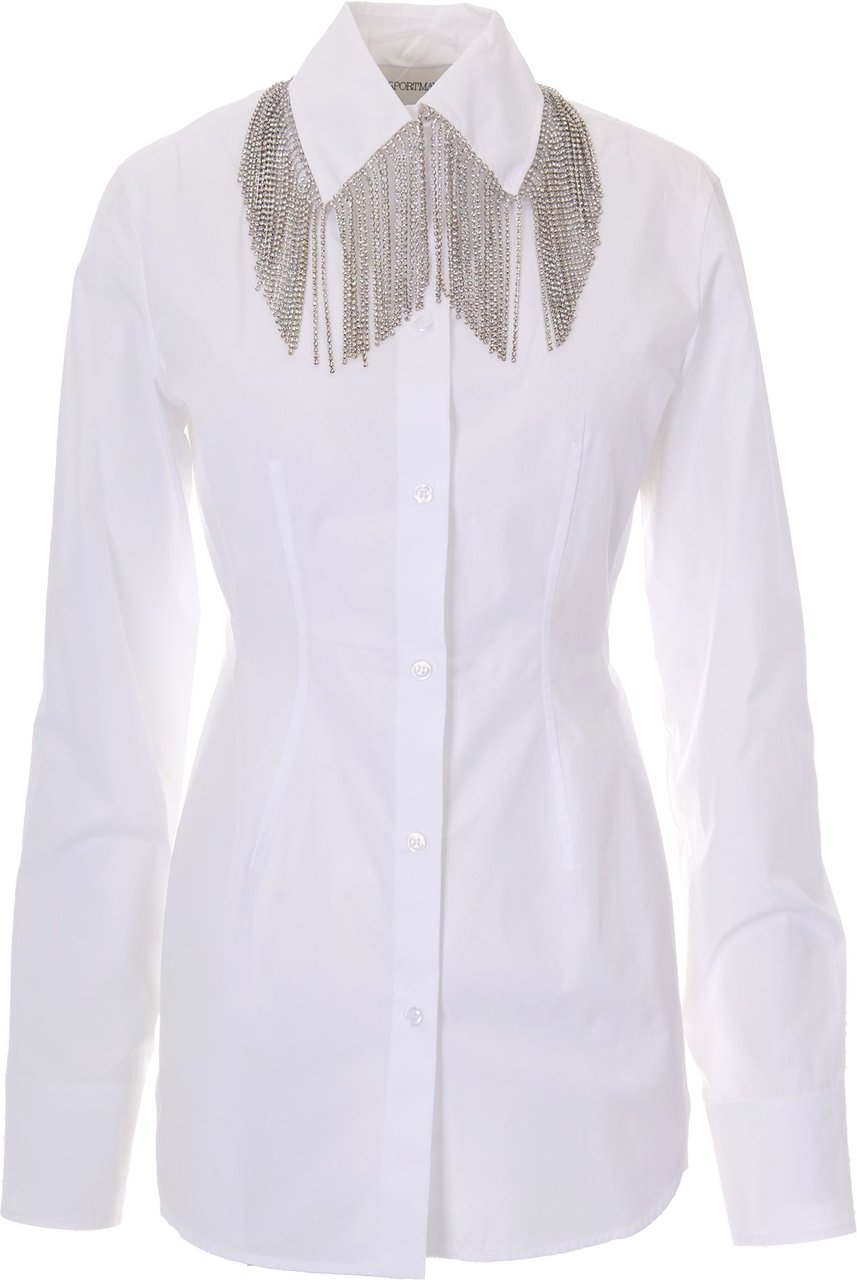 Sportmax Shirts Bianco Ottico Wit