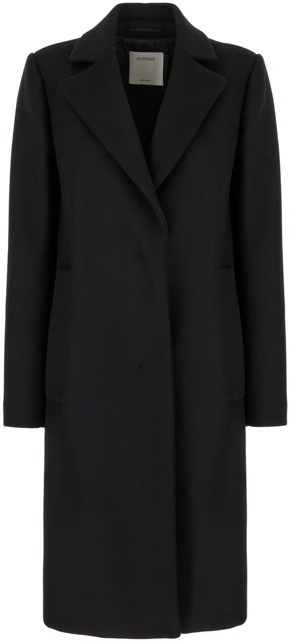 Sportmax Sportmax Black wool coat Zwart