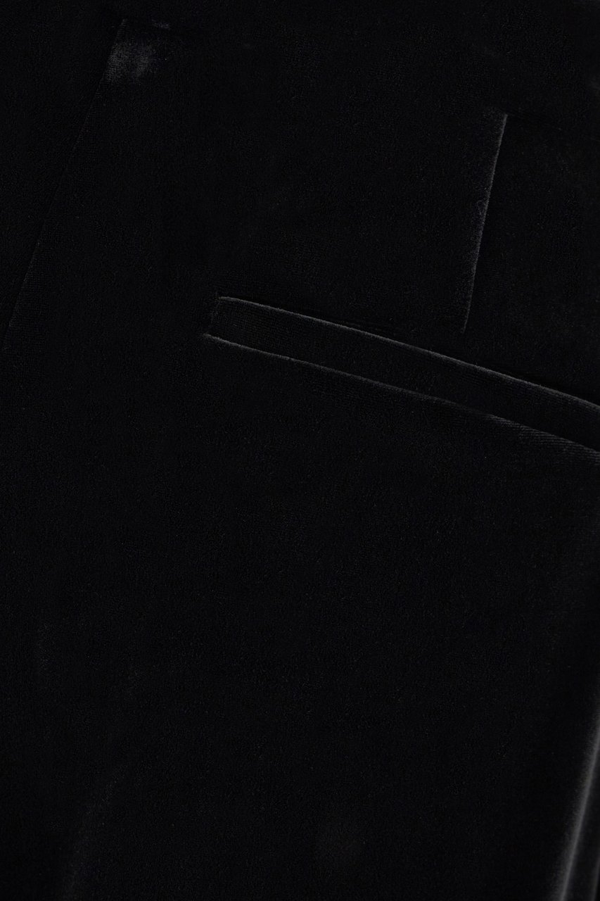 Sportmax Sportmax Black velvet pants Zwart