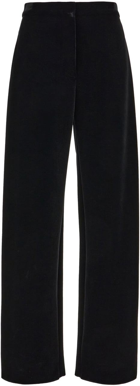Sportmax Sportmax Black velvet pants Zwart