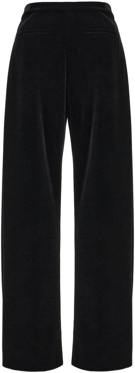 Sportmax Sportmax Black velvet pants Zwart
