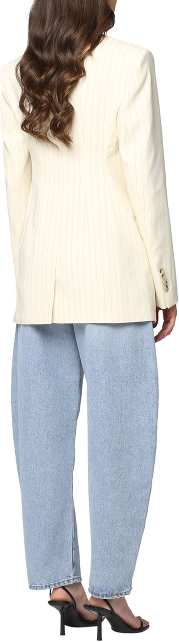 Sportmax Single-breasted two-button jacket Neutraal