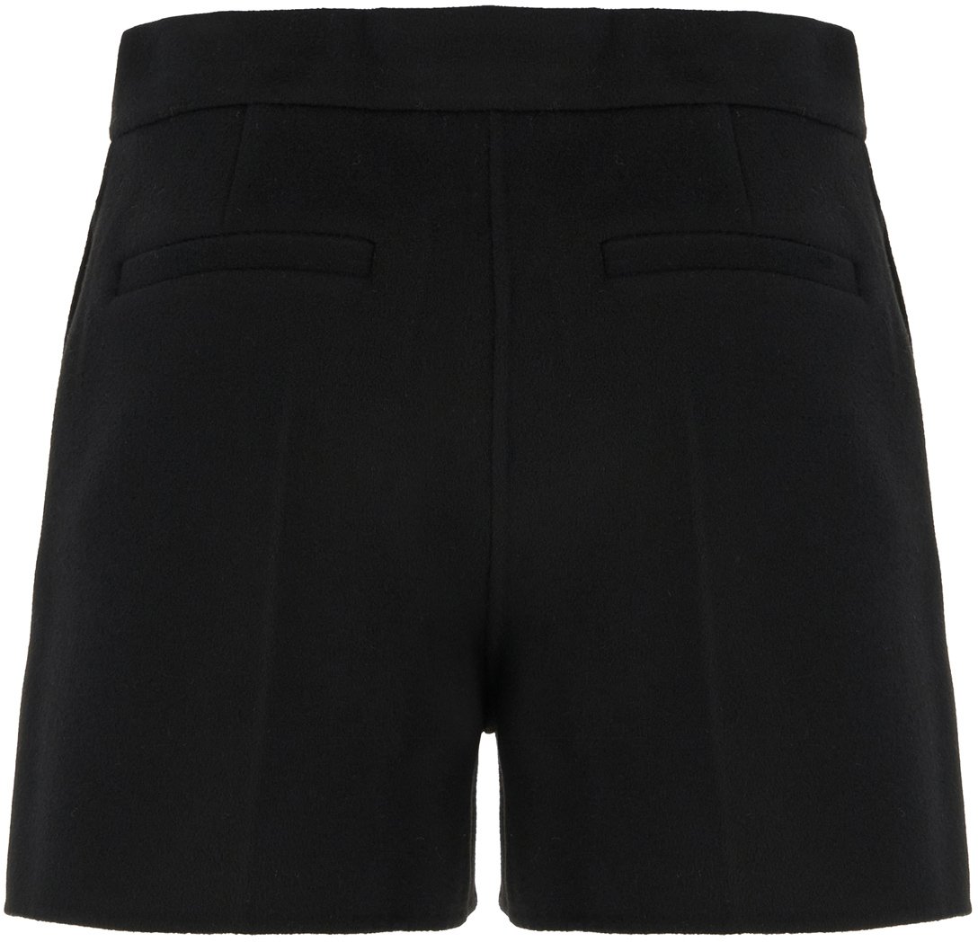 Sportmax Black wool shorts Zwart