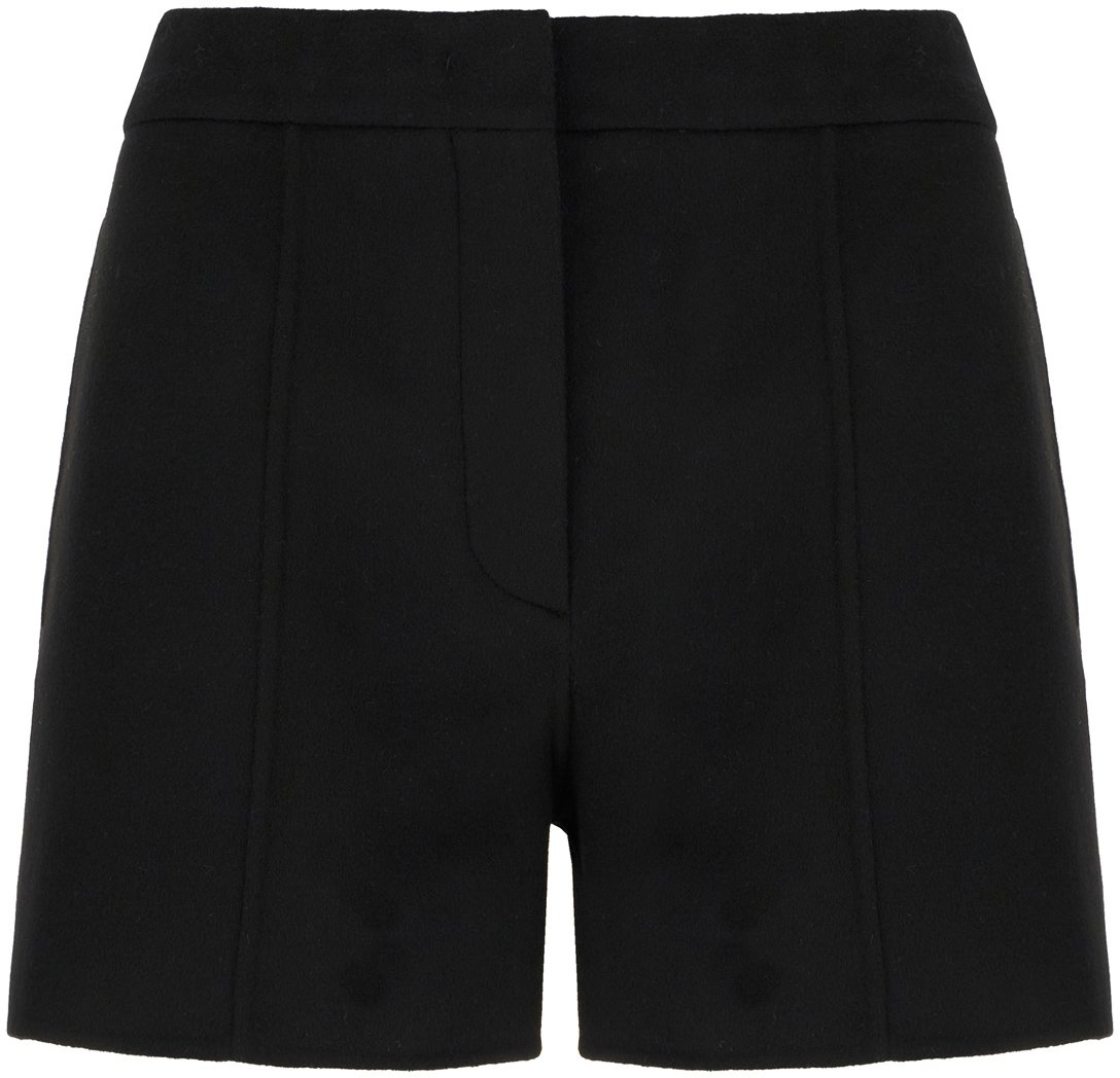 Sportmax Black wool shorts Zwart