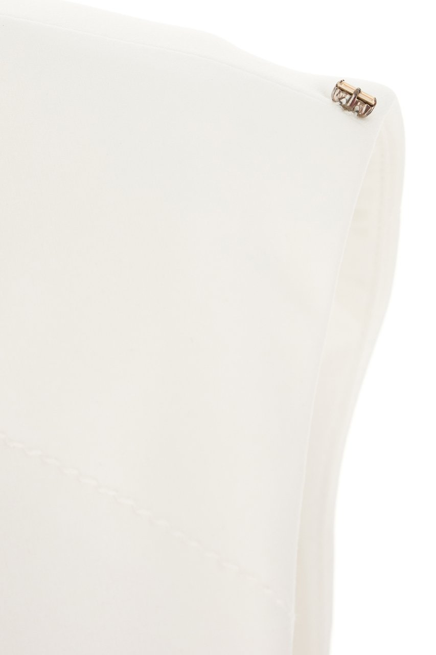Sportmax Sportmax White polyester padded Cariddi dress Wit