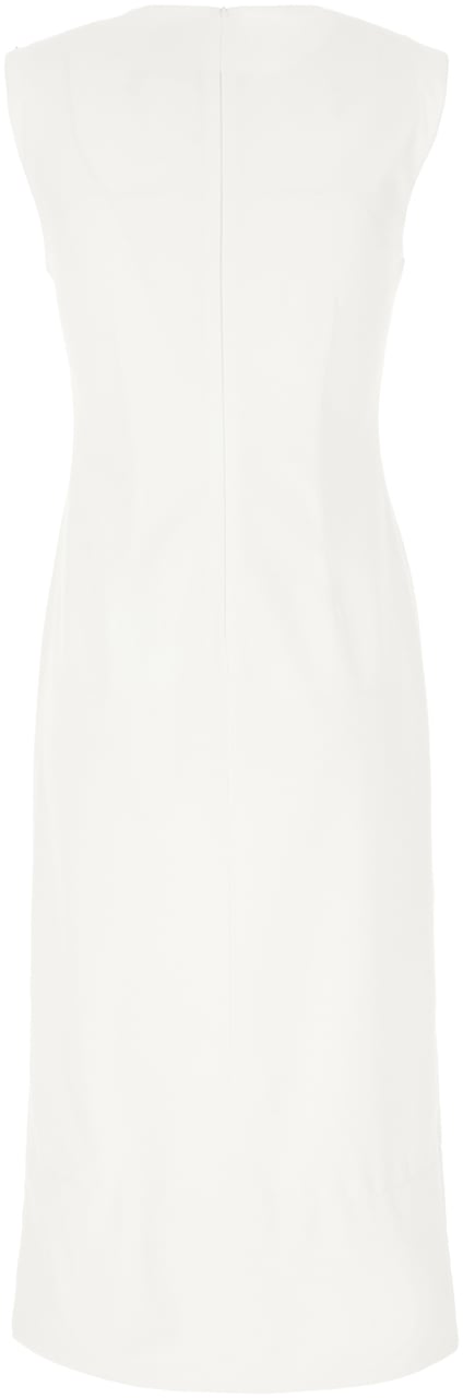 Sportmax Sportmax White polyester padded Cariddi dress Wit