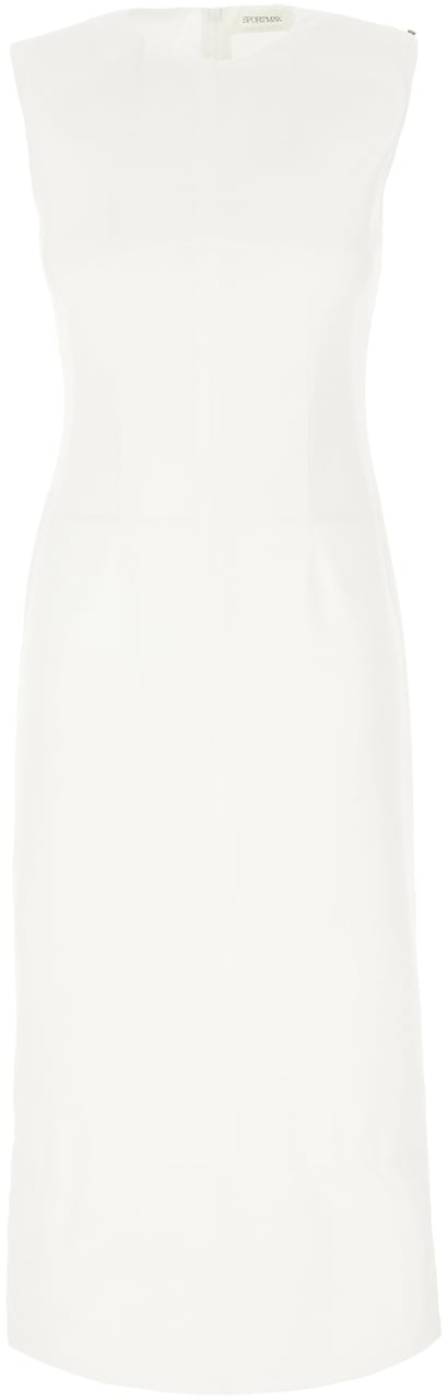 Sportmax Sportmax White polyester padded Cariddi dress Wit