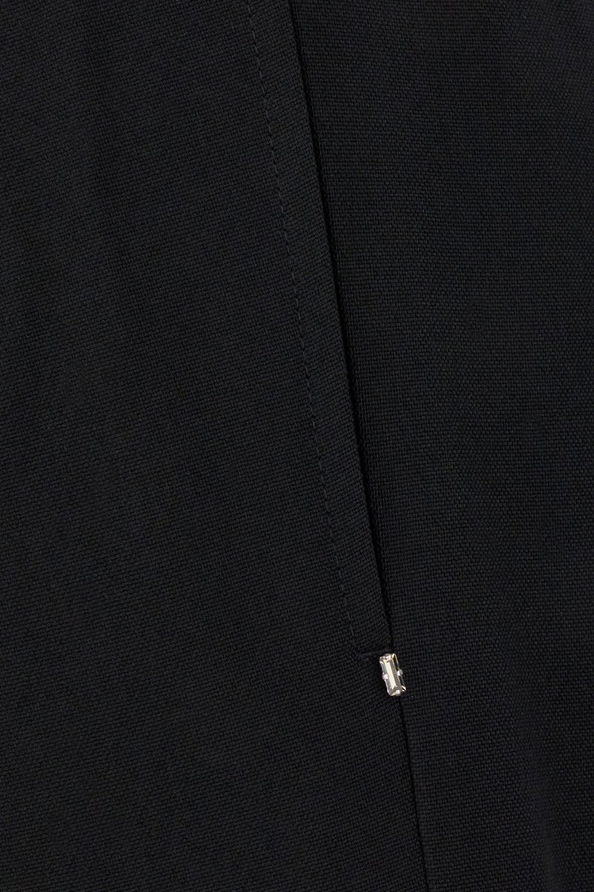 Sportmax Sportmax Black wool blend pant Zwart