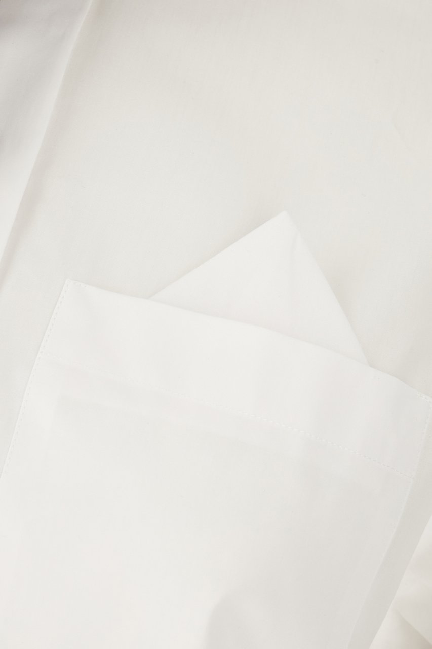 Sportmax White poplin shirt Wit