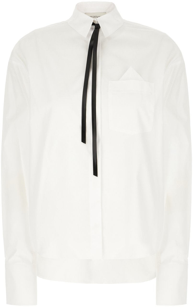 Sportmax White poplin shirt Wit