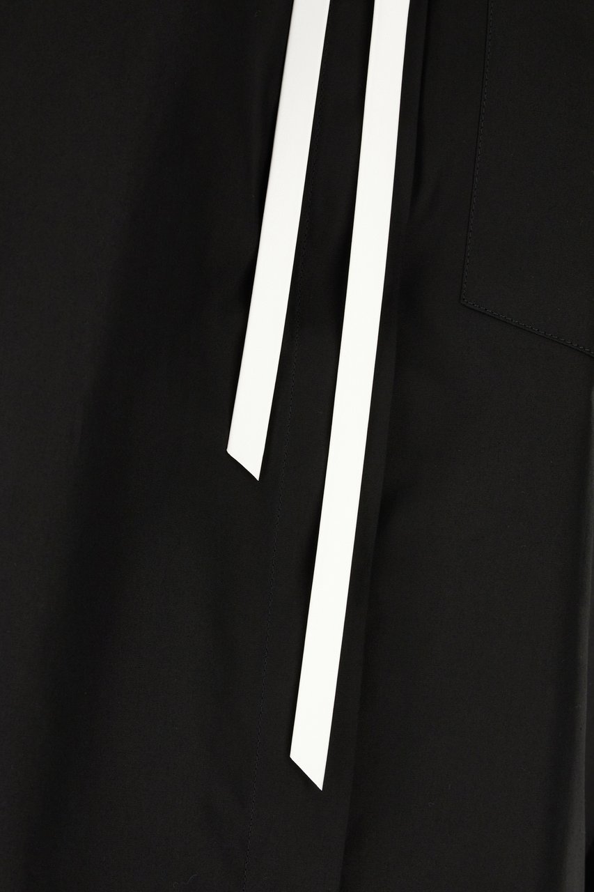 Sportmax Black poplin shirt Zwart