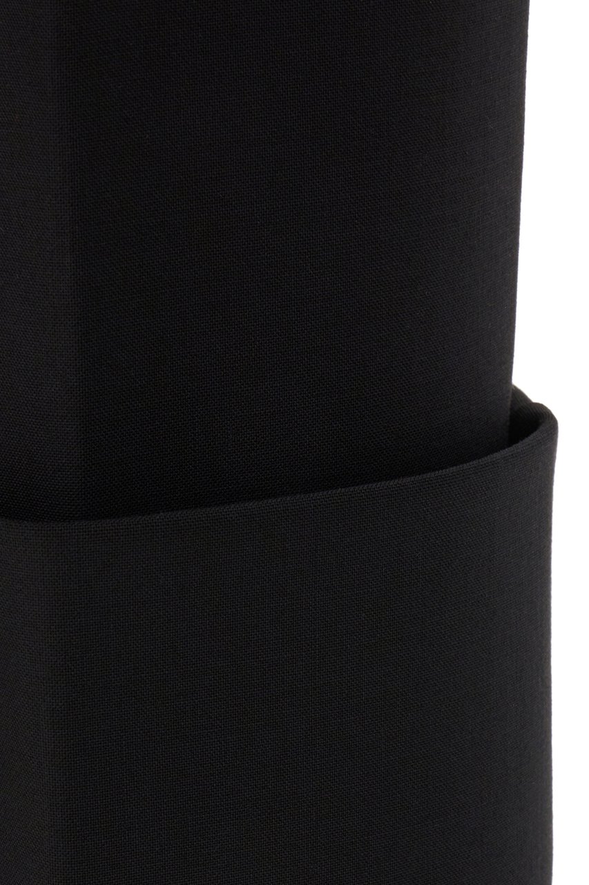 Sportmax Sportmax Black stretch polyester blend pant Zwart