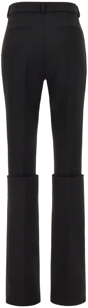 Sportmax Sportmax Black stretch polyester blend pant Zwart