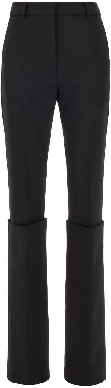 Sportmax Sportmax Black stretch polyester blend pant Zwart