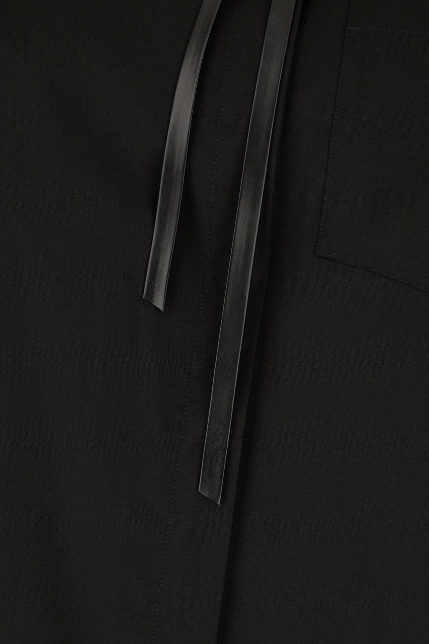 Sportmax Black wool shirt Zwart