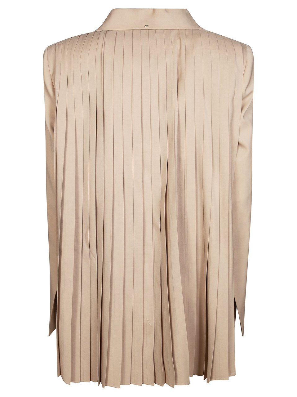 Sportmax Neutral Mela Pleated Back Blazer Neutraal