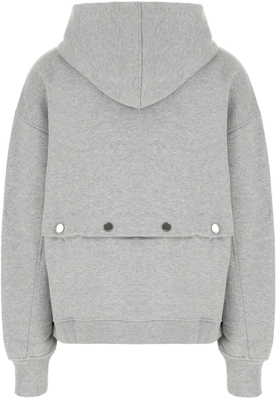 Sportmax Sportmax Melange grey stretch cotton sweatshirt Grijs