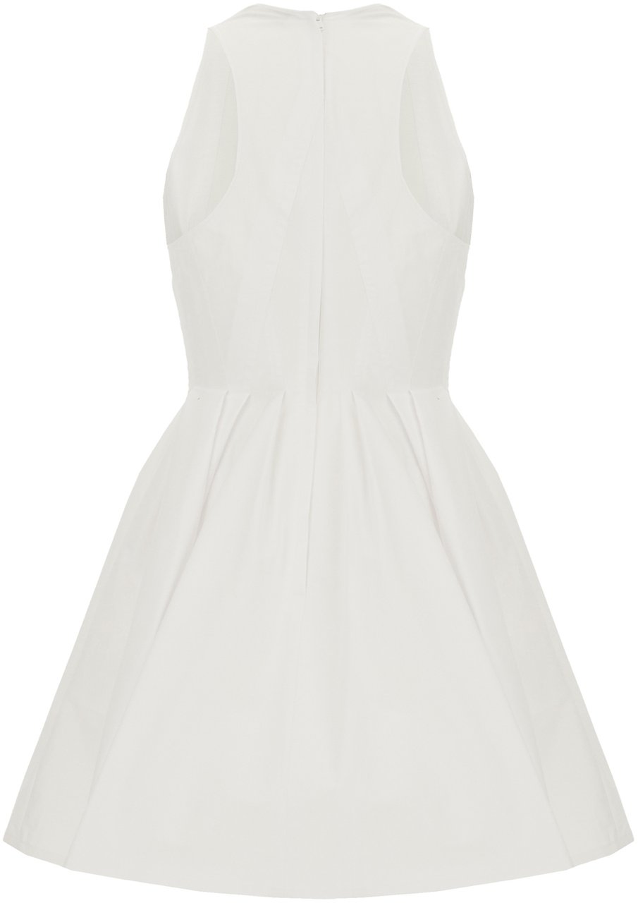 Sportmax White cotton mini dress Wit