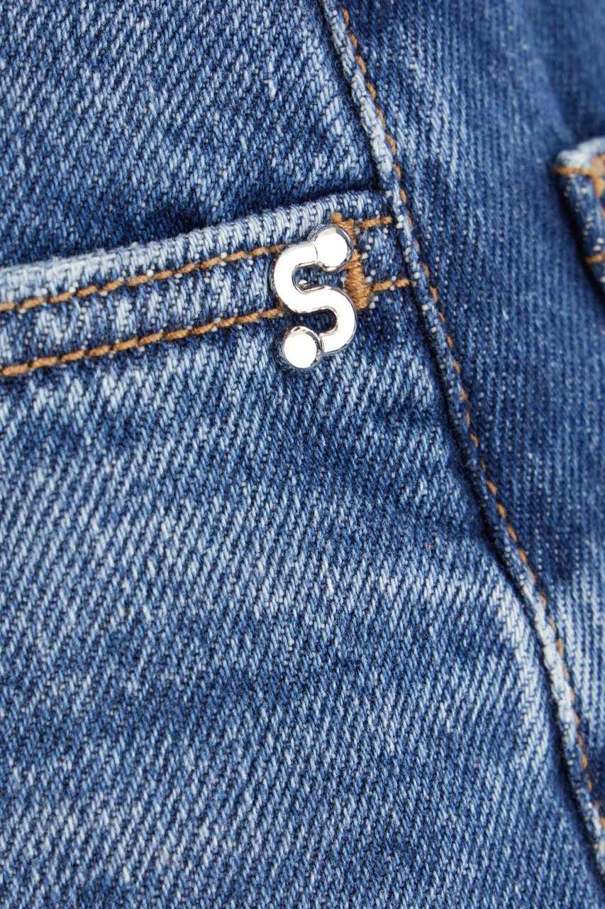 Sportmax Sportmax Denim shorts Blauw