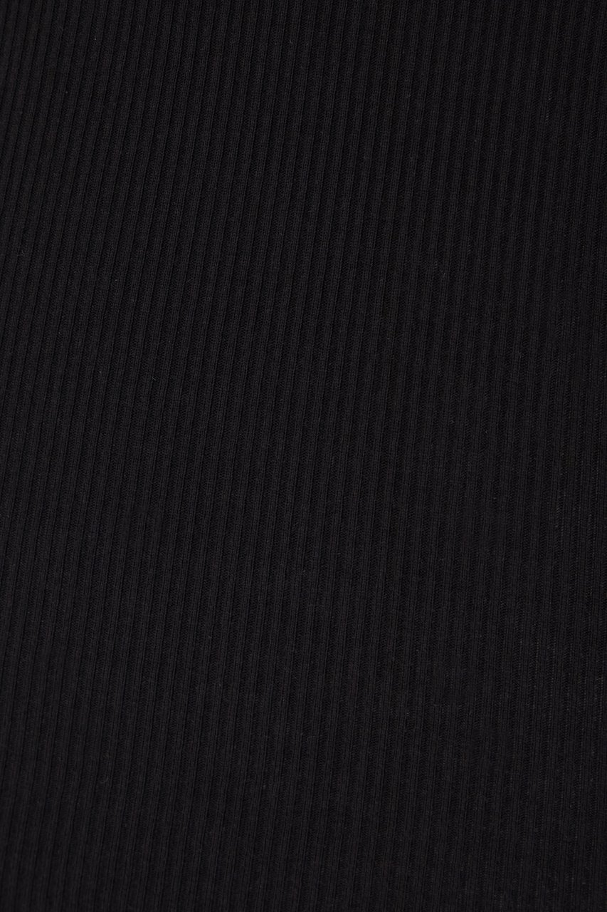 Sportmax Sportmax Black stretch cotton blend top Zwart