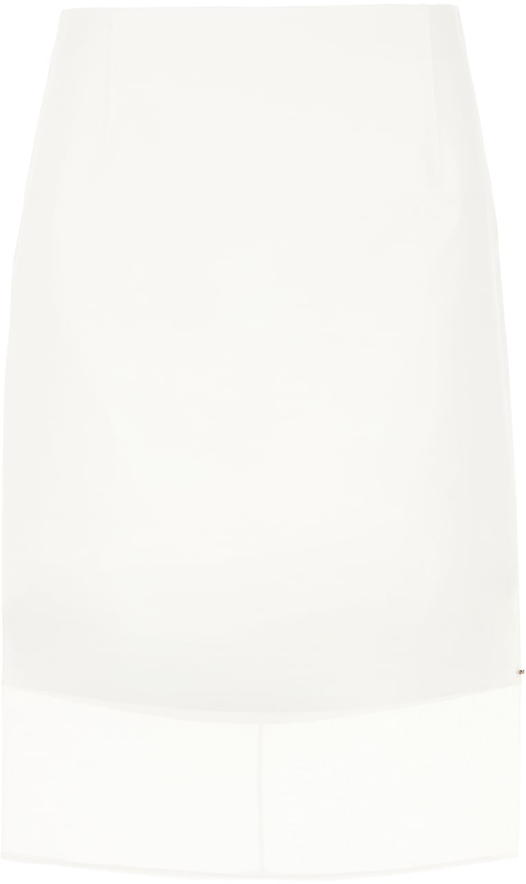Sportmax Sportmax White cotton skirt Wit