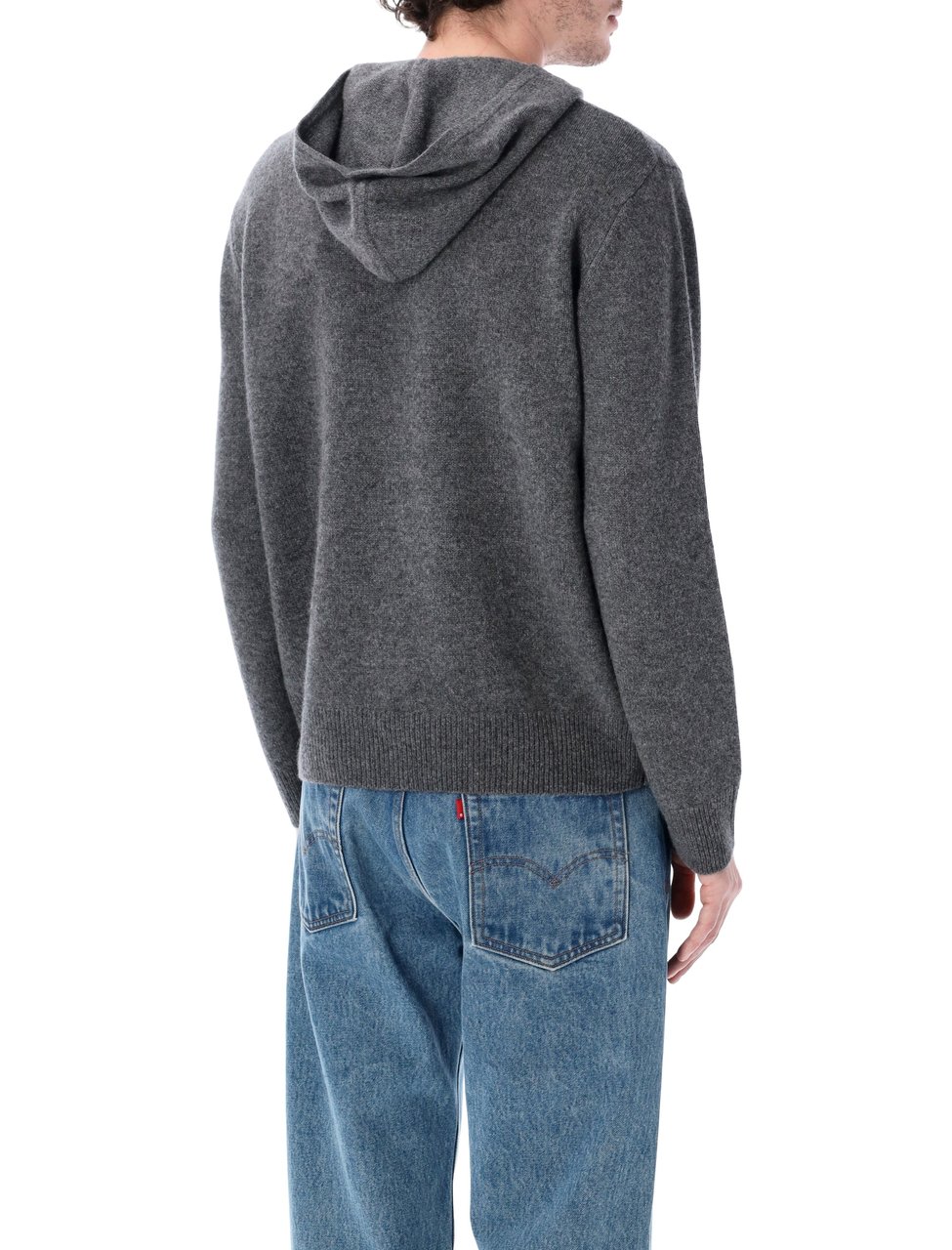 Sporty & Rich Src Cashmere Hoodie Grigio Donkergrijs