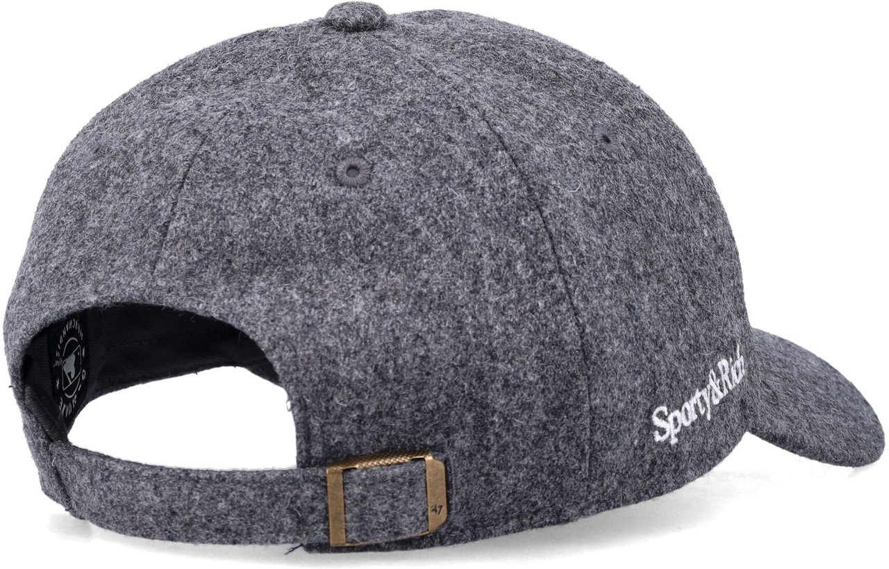 Sporty & Rich Sporty & Rich Yankees serif wool adjustable hat Grijs