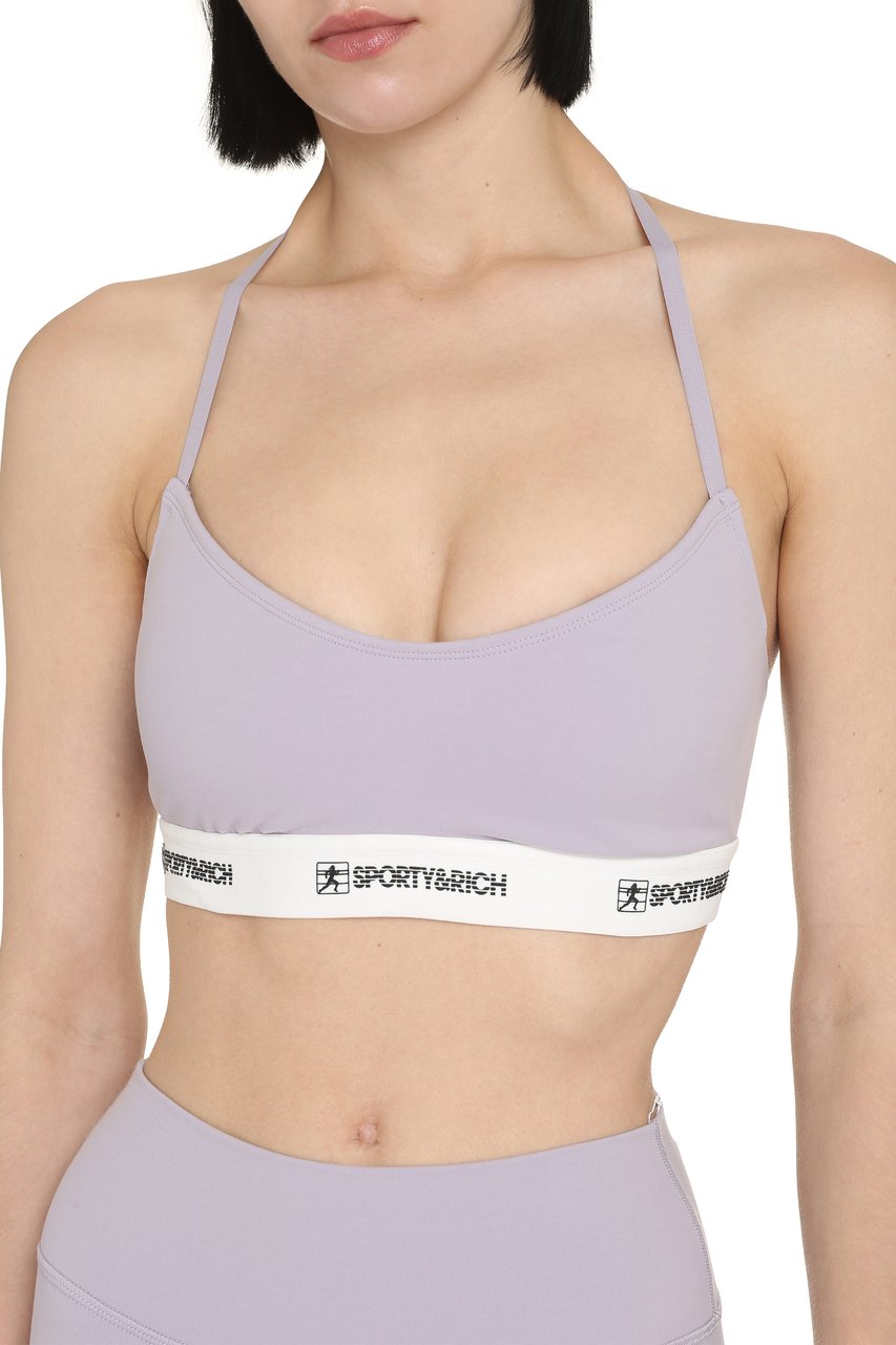 Sporty & Rich Logo sporty tank-top Paars