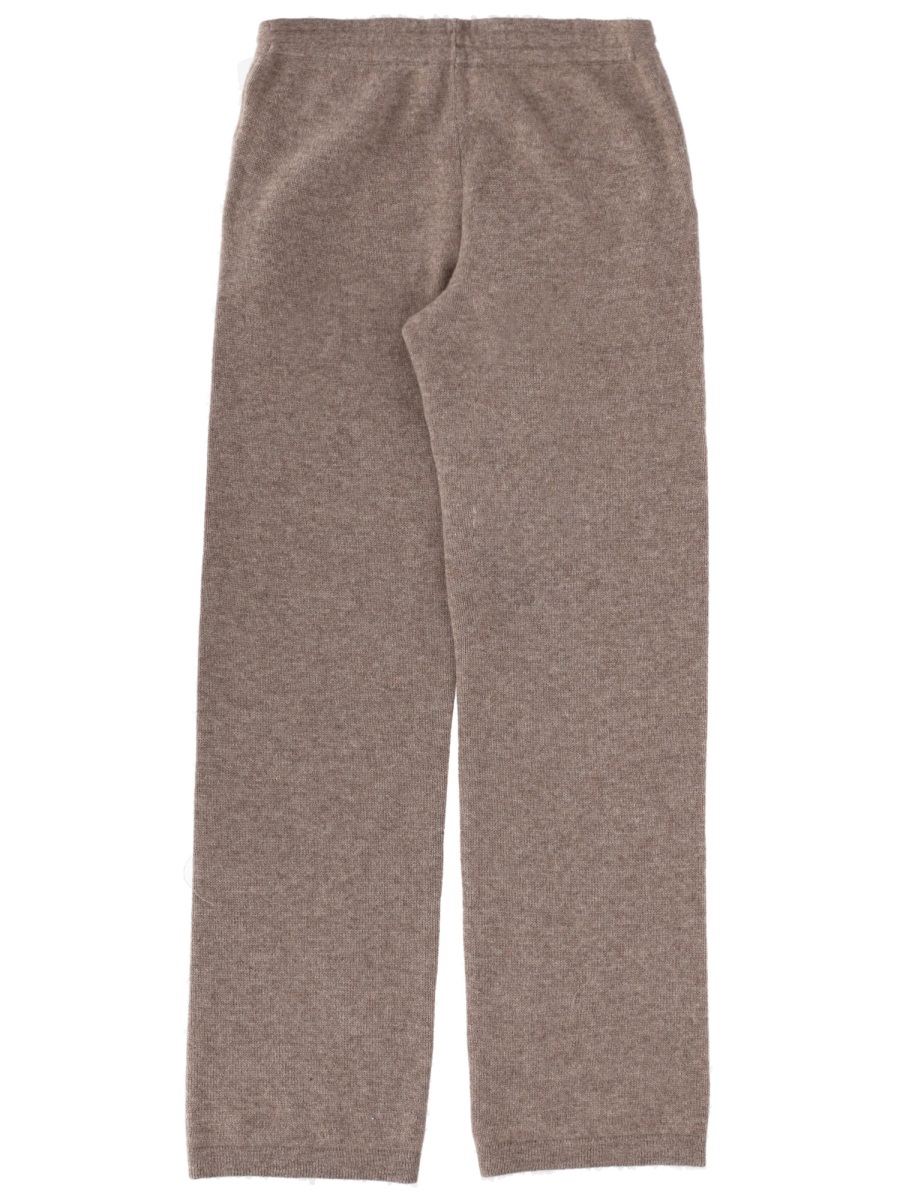 Sporty & Rich Taupe Cashmere-Blend Relaxed Pants Bruin
