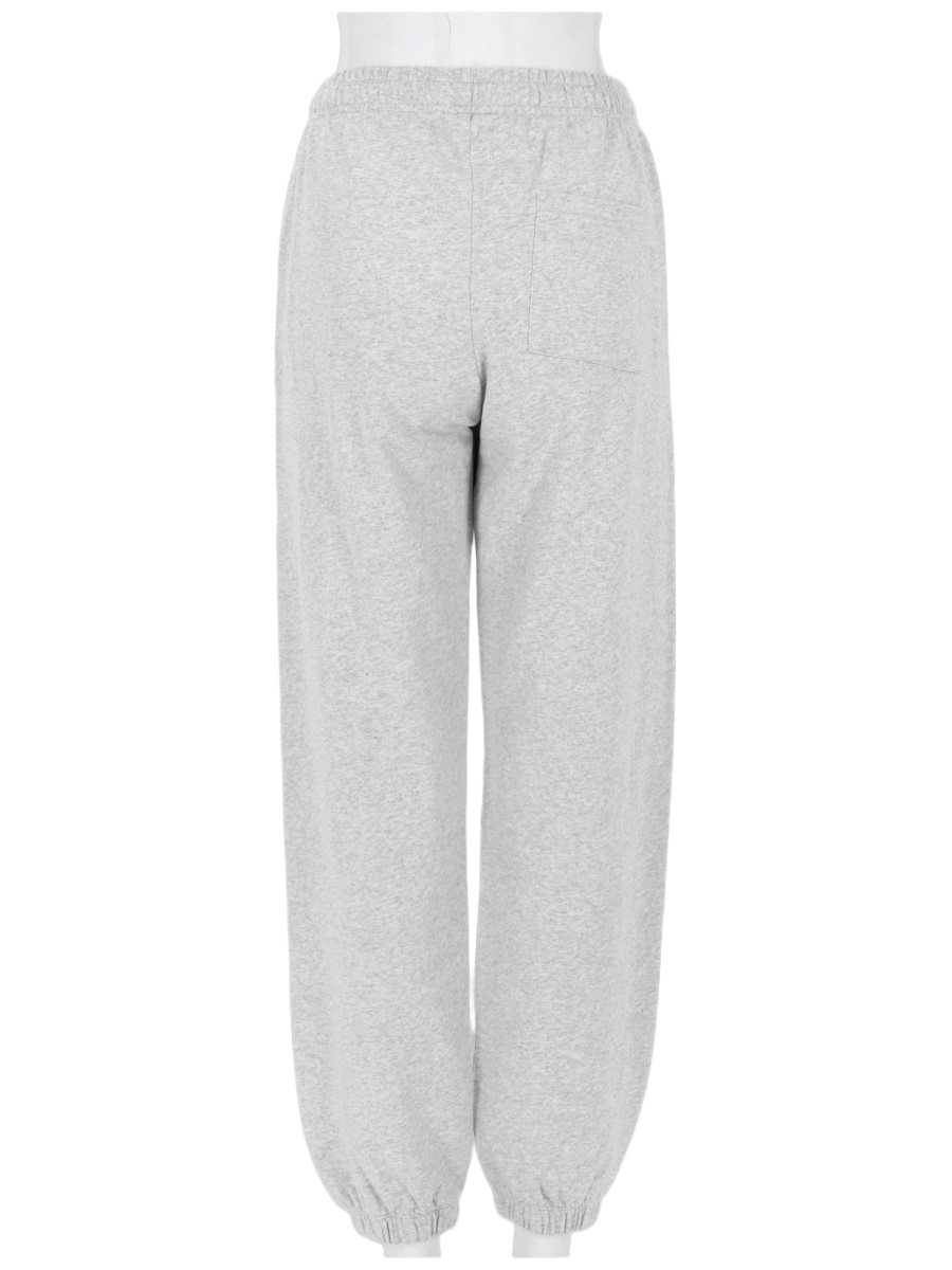 Sporty & Rich Grey Cotton Ny Health Club Sweatpants Wit