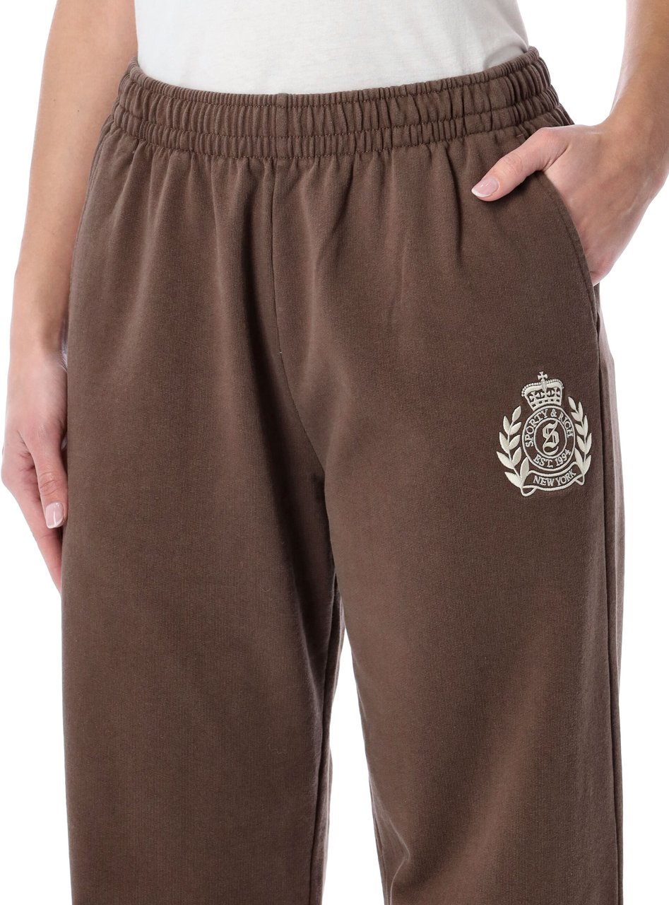 Sporty & Rich New York Crest Jogging Marrone Bruin