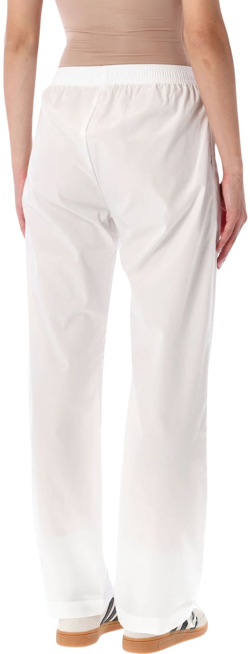 Sporty & Rich Popeline Pijama Pant Bianco Wit