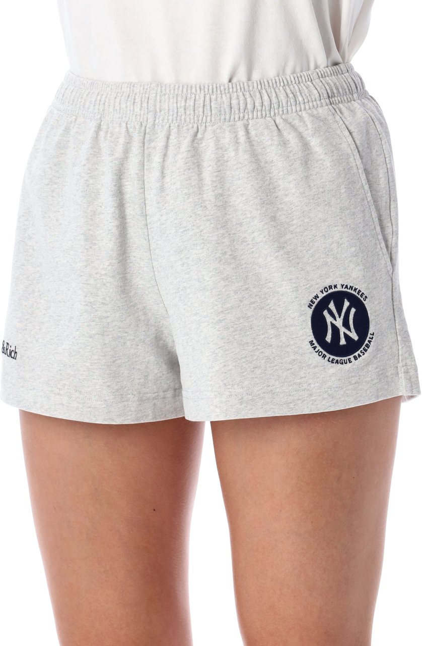 Sporty & Rich Yankees Short Heater Grey Grijs