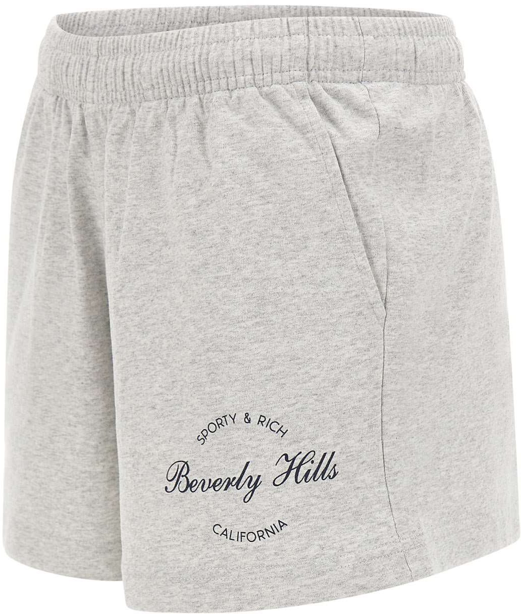 Sporty & Rich Shorts Grey Lichtgrijs