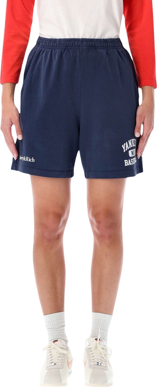 Sporty & Rich Yankees Short Blu Blauw