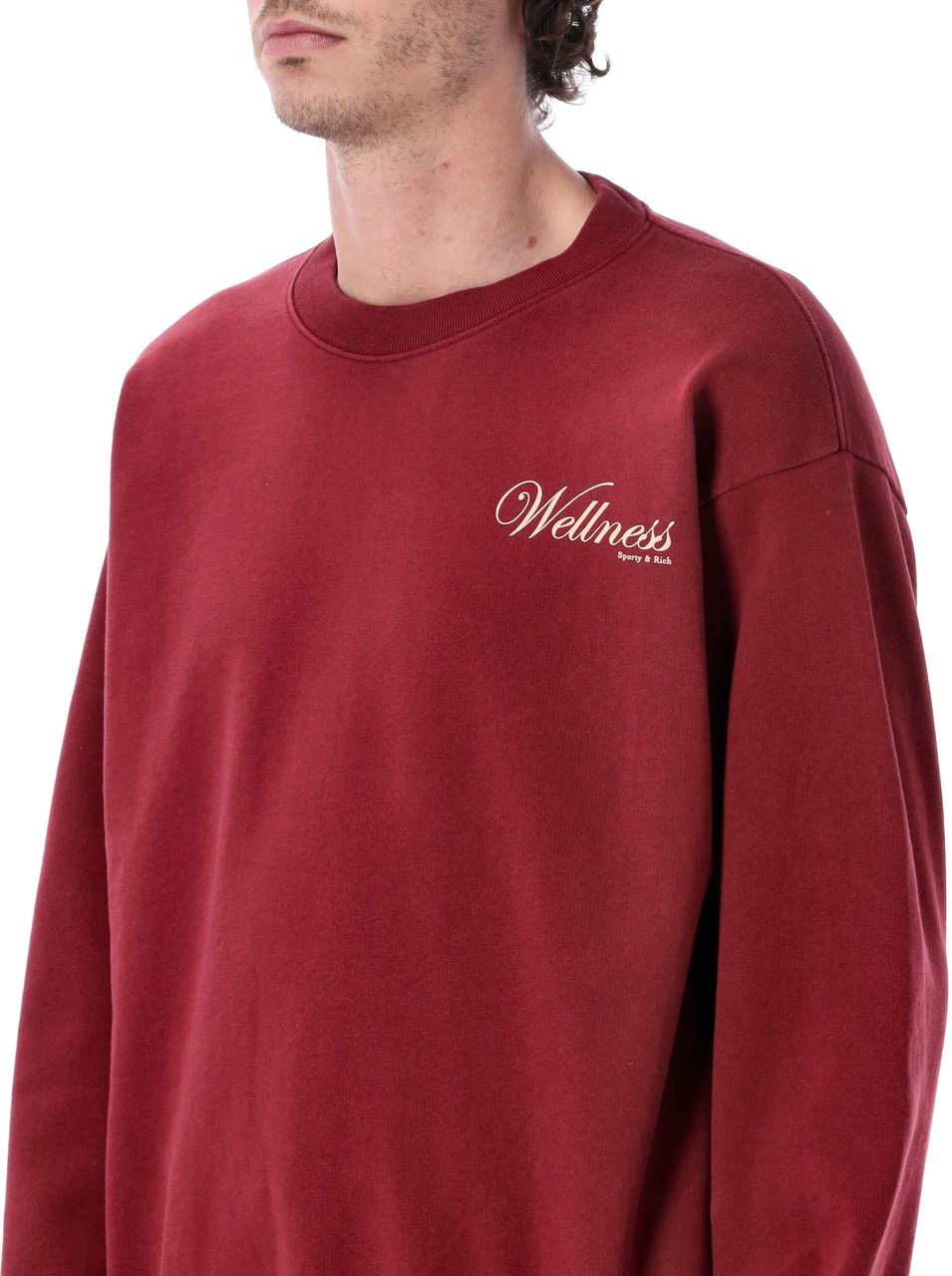 Sporty & Rich Soho Crewneck Merlot Rood