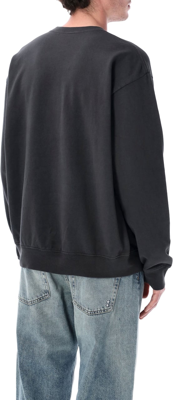 Sporty & Rich Bh Riding Club Crewneck Faded Black Zwart