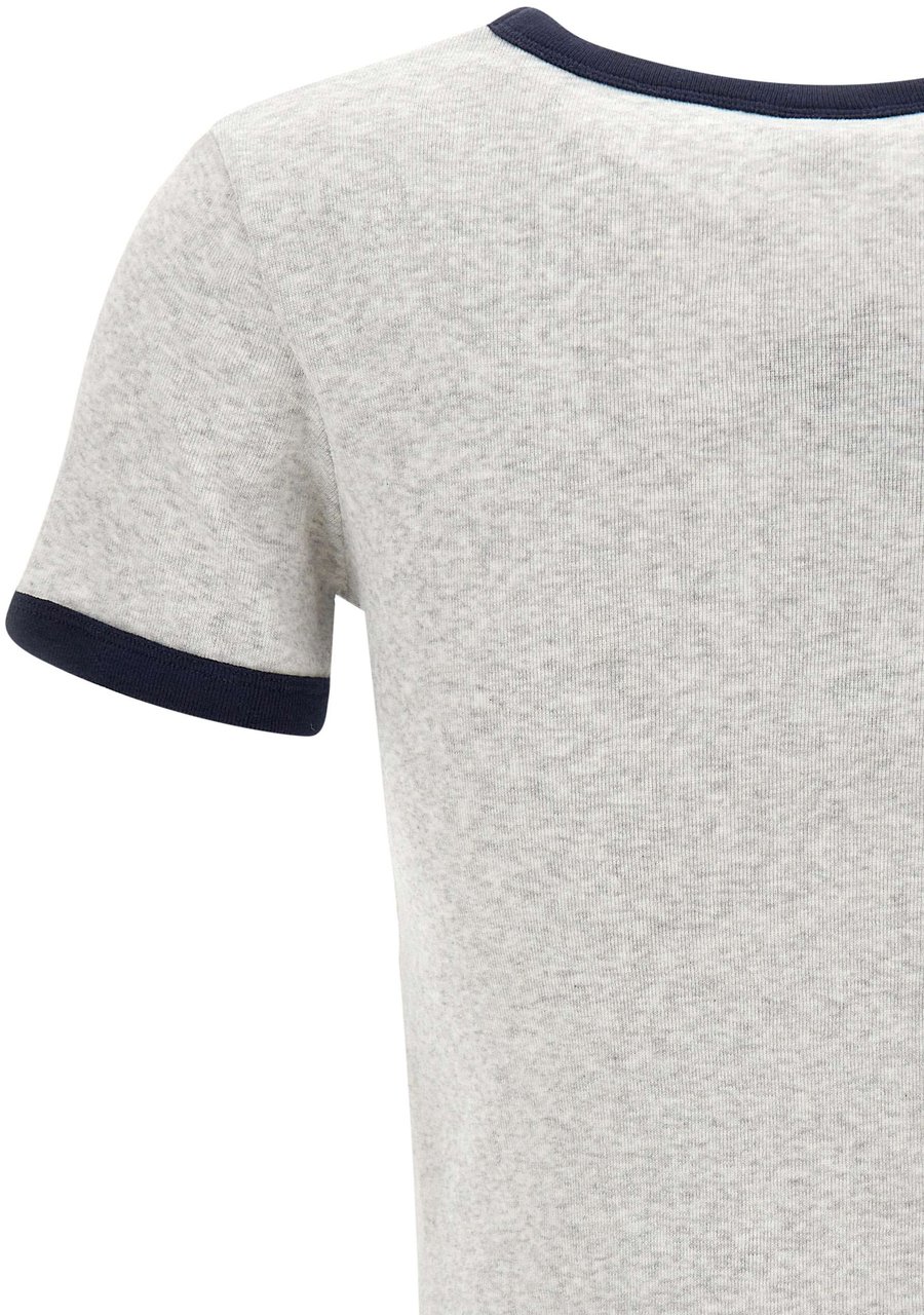 Sporty & Rich T-Shirts And Polos Grey Lichtgrijs