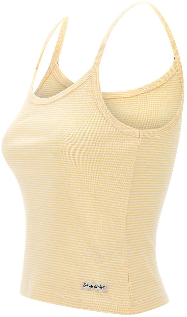 Sporty & Rich Top Yellow Geel