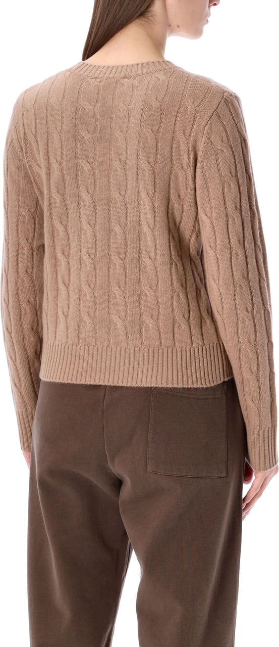 Sporty & Rich S&R Cable Knit Marrone Bruin