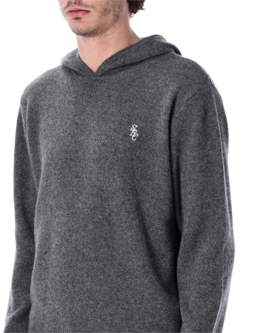 Sporty & Rich Src Cashmere Hoodie Grigio Grijs