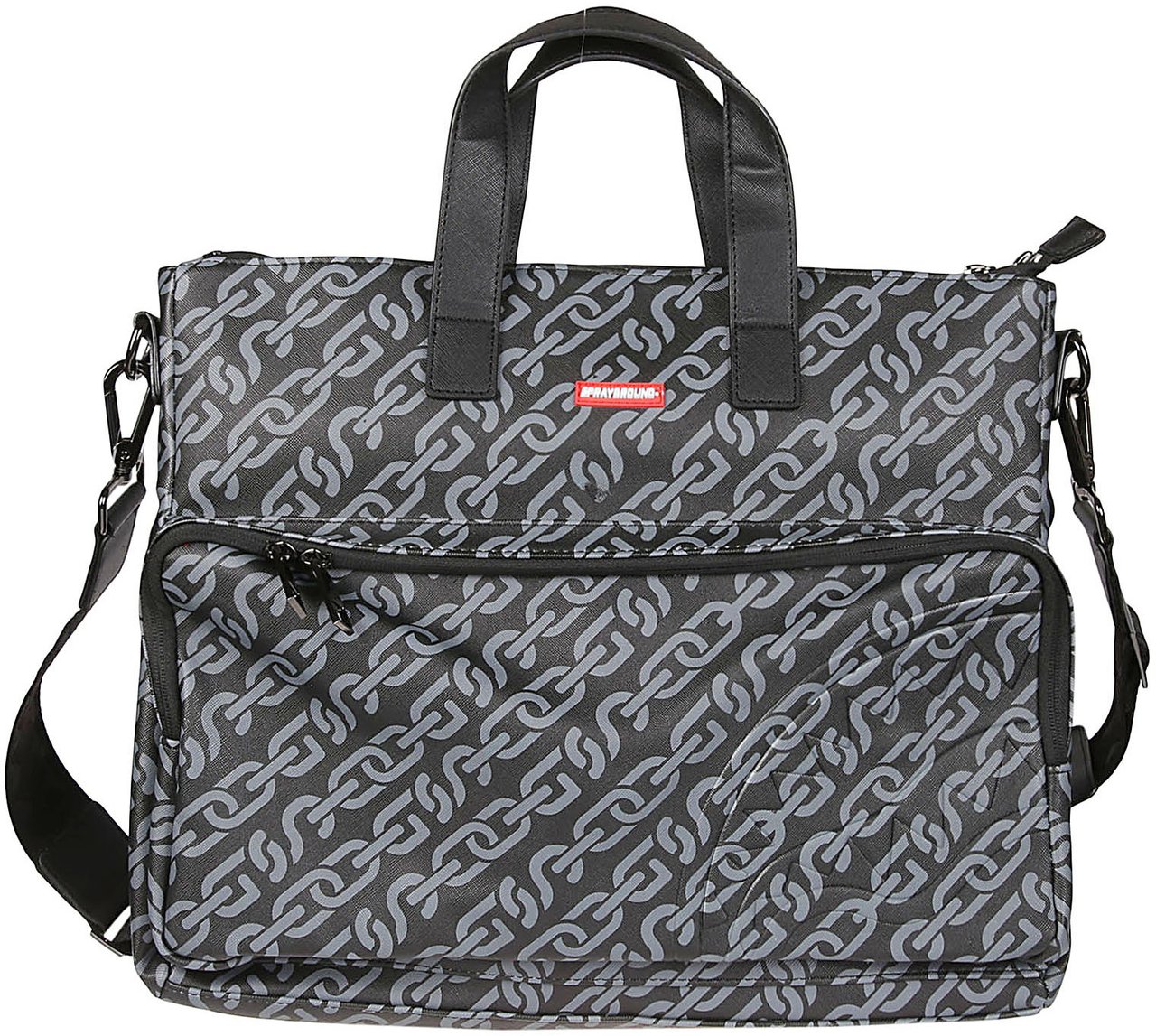 Sprayground Chains Travelbag Black Zwart
