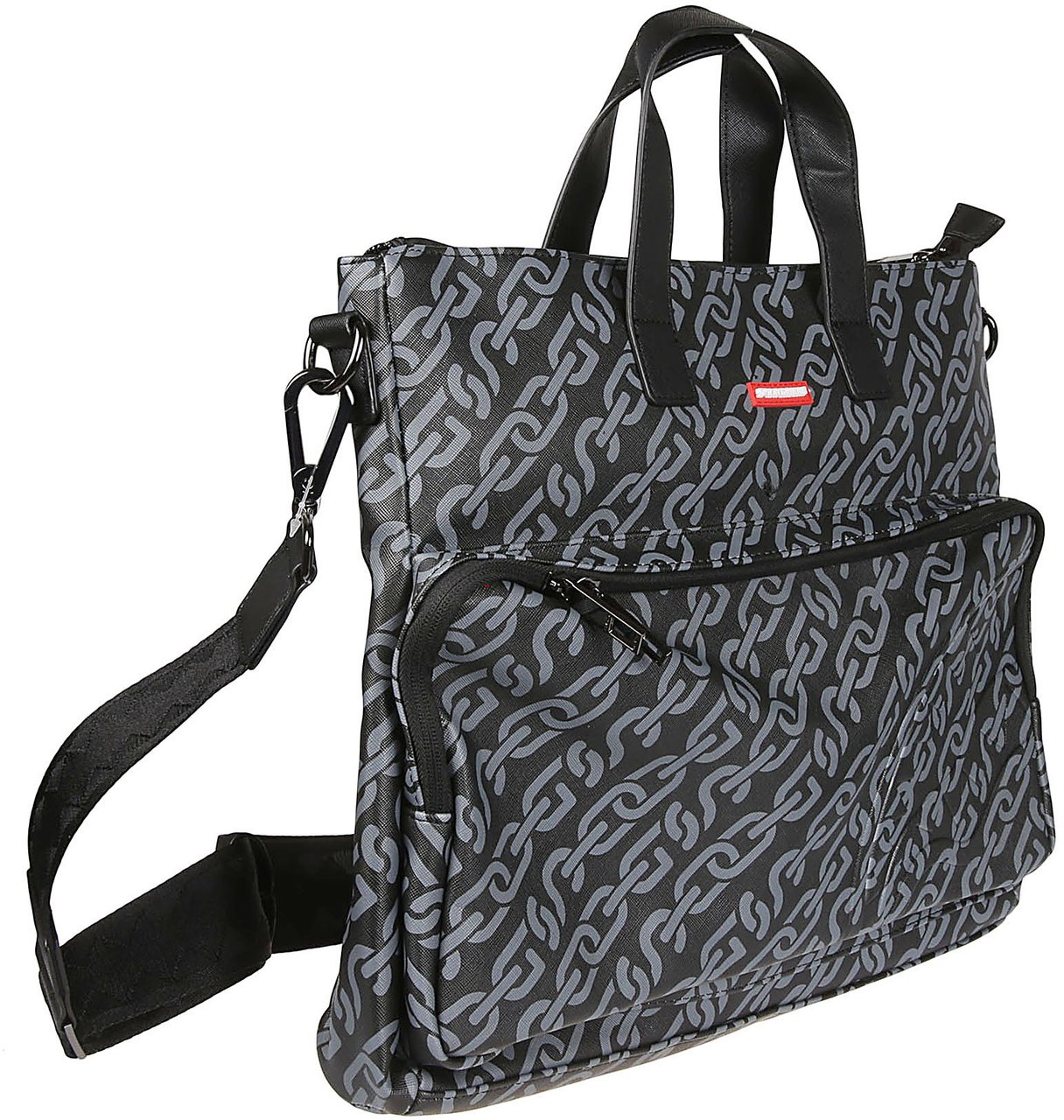 Sprayground Chains Travelbag Black Zwart