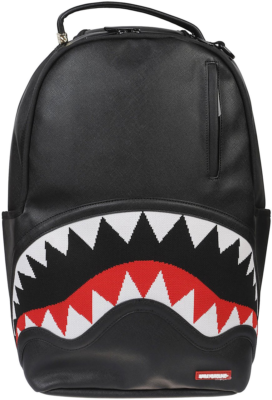 Sprayground Fly Knit Mouth Dlx Satin Backpack Black Zwart