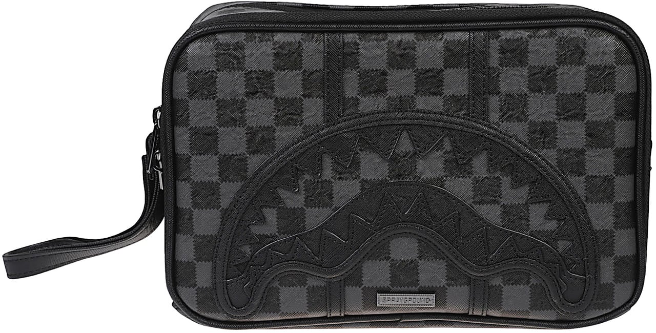 Sprayground Midnight Chateau Beauty Case Black Zwart