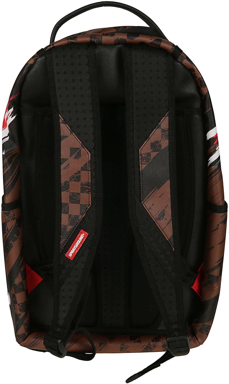 Sprayground Smeared Grunge Backpack Brown Bruin