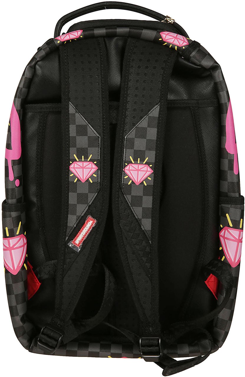 Sprayground Pink Panther Drippy Diamonds Backpack Black Zwart