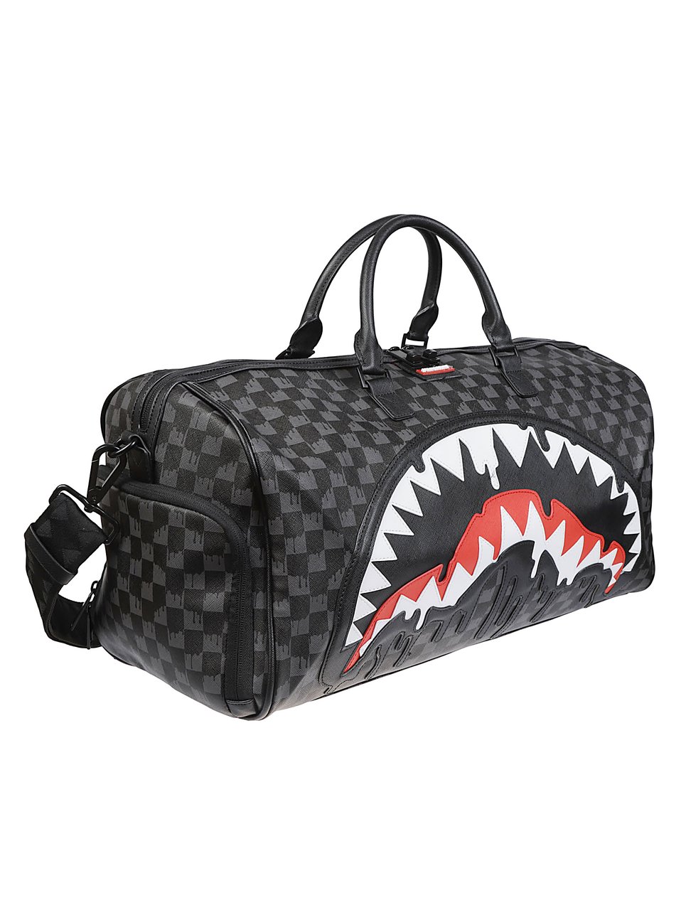 Sprayground Dripping Sharks In Paris Duffle Black Zwart