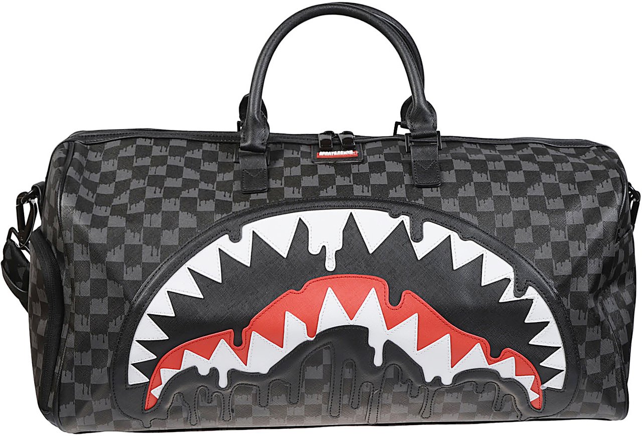 Sprayground Dripping Sharks In Paris Duffle Black Zwart